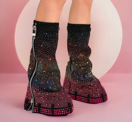 Theia Rhinestone Boots